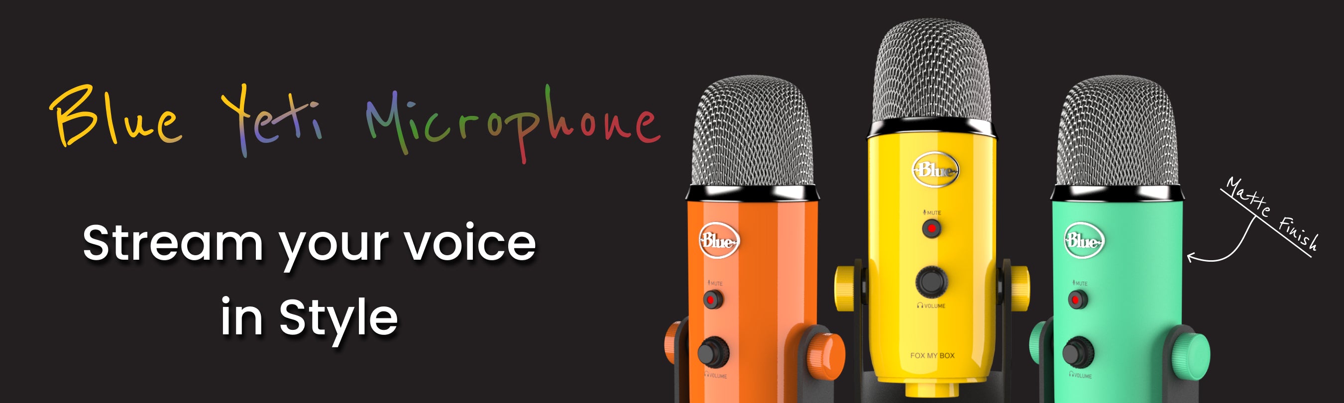 Blue Yeti Microphone Stream Your voice In Style Foxmybox